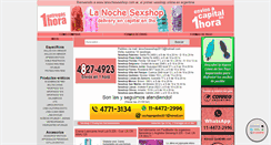Desktop Screenshot of lanochesexshop.com.ar
